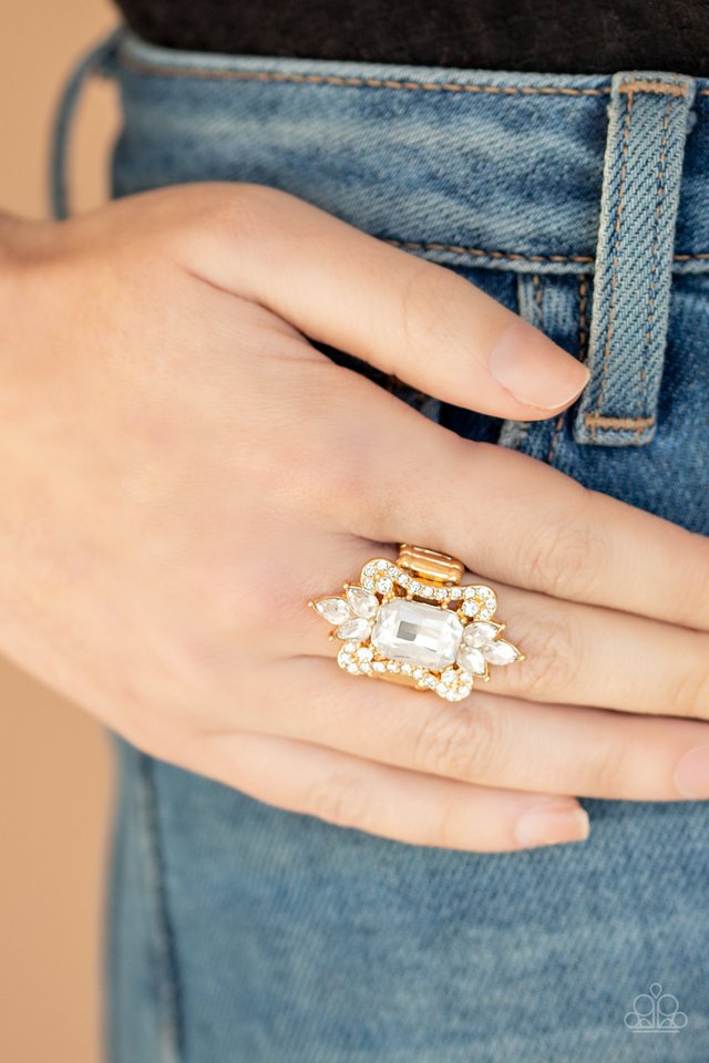 Things That Go Boom! - Gold - Paparazzi Ring Image