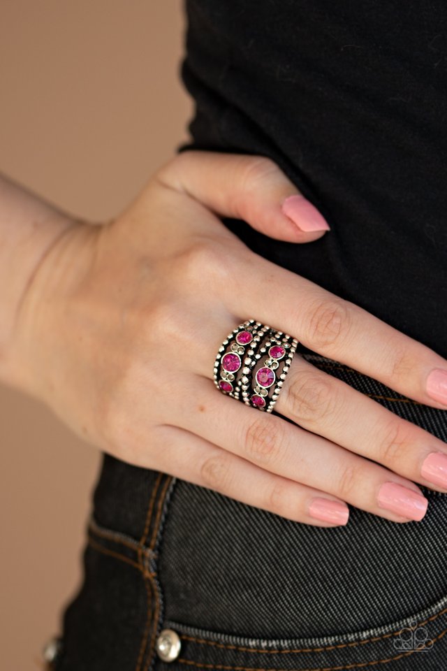 Prismatic Powerhouse - Pink - Paparazzi Ring Image