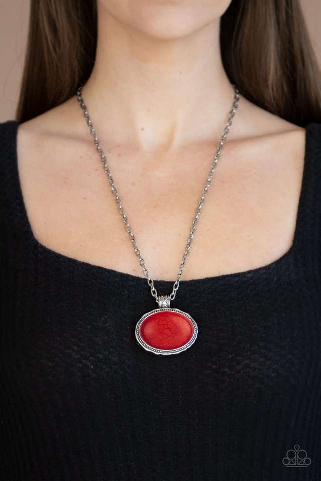 Sedimentary Colors - Red - Paparazzi Necklace Image