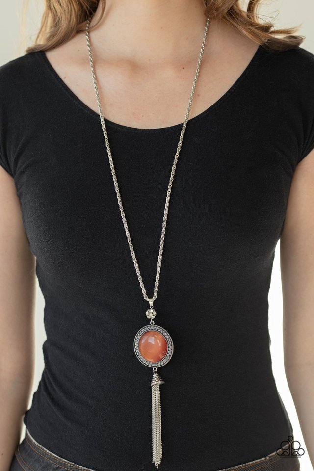 Serene Serendipity - Orange - Paparazzi Necklace Image