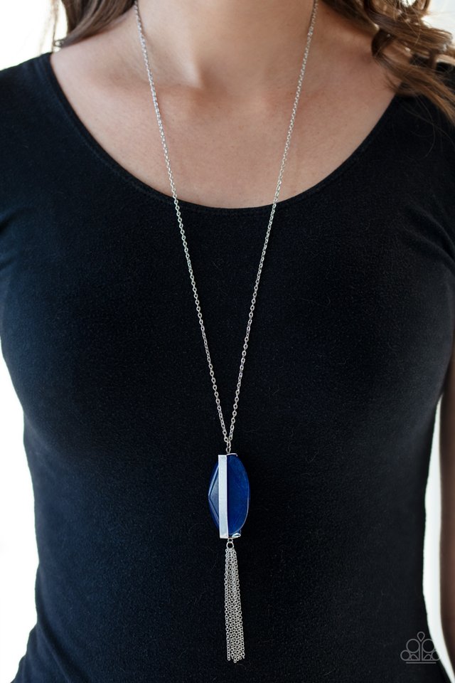 Tranquility Trend - Blue - Paparazzi Necklace Image