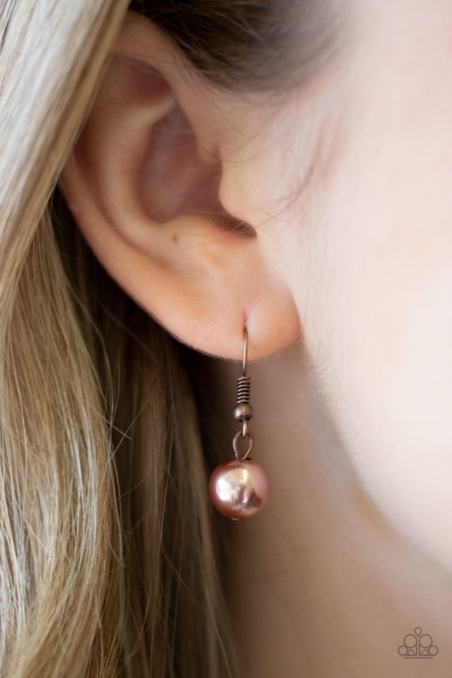 Abstract Elegance - Copper - Paparazzi Necklace Image