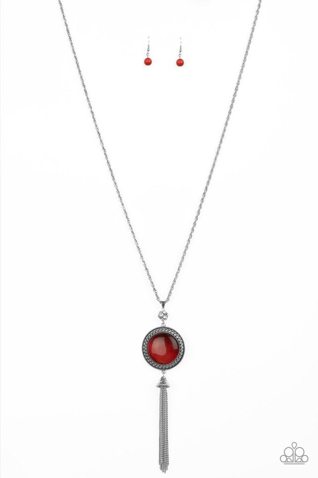 Serene Serendipity - Red - Paparazzi Necklace Image