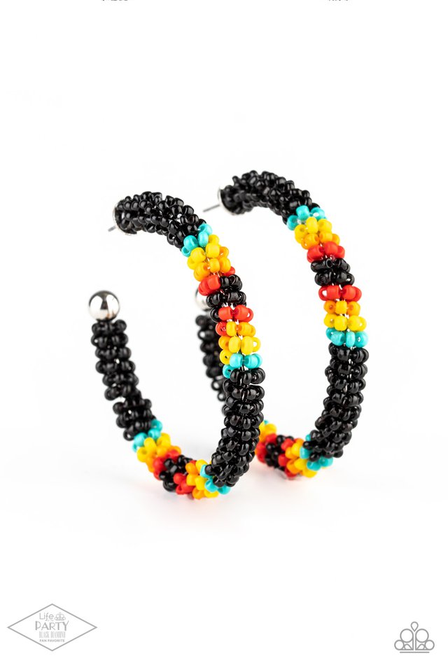 Bodaciously Beaded - Black - Paparazzi Earring Image