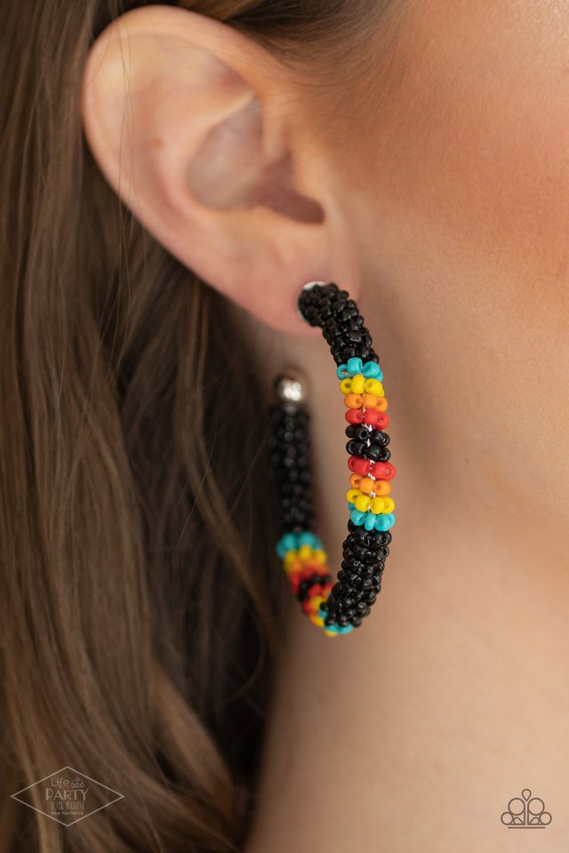 Bodaciously Beaded - Black - Paparazzi Earring Image