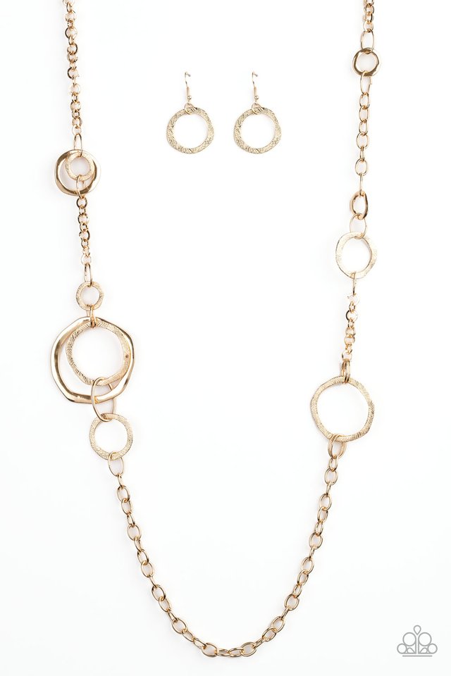 Amped Up Metallics - Gold - Paparazzi Necklace Image