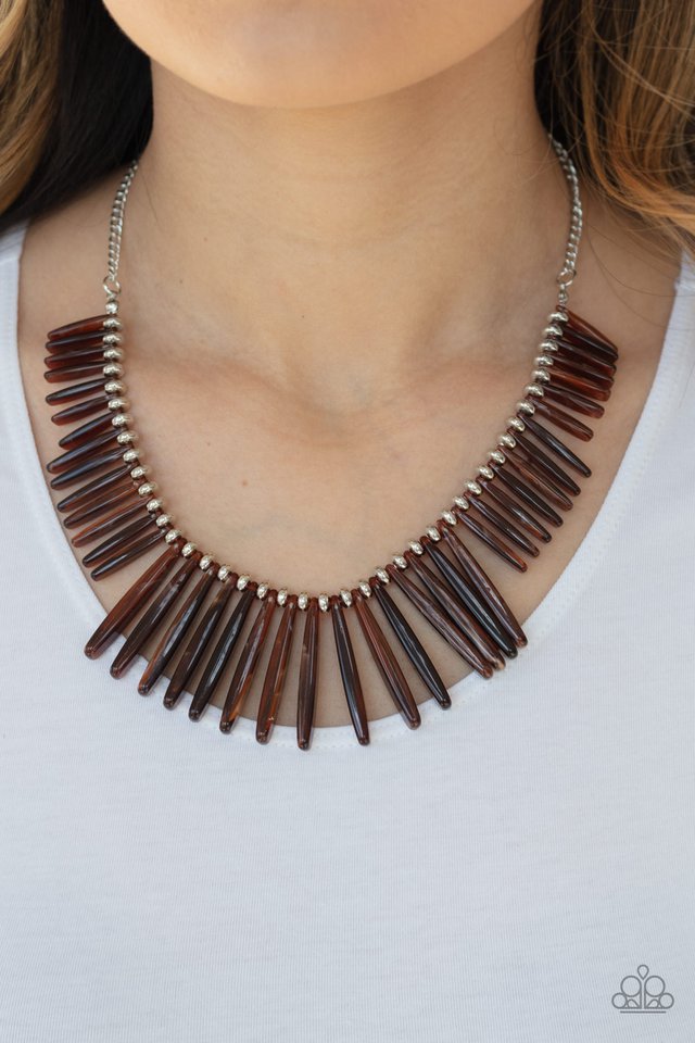 Out of My Element - Brown - Paparazzi Necklace Image