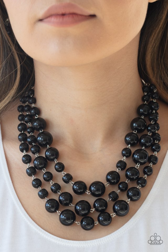 Everyone Scatter! - Black - Paparazzi Necklace Image