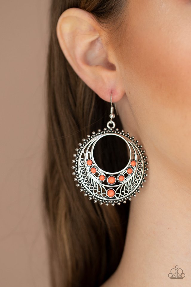 Boho Bliss - Orange - Paparazzi Earring Image