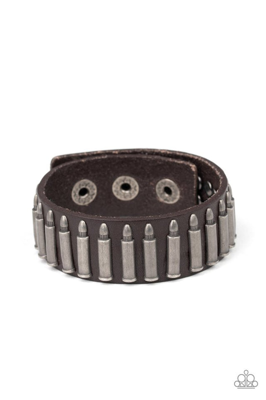 Armed and Dangerous - Brown - Paparazzi Bracelet Image