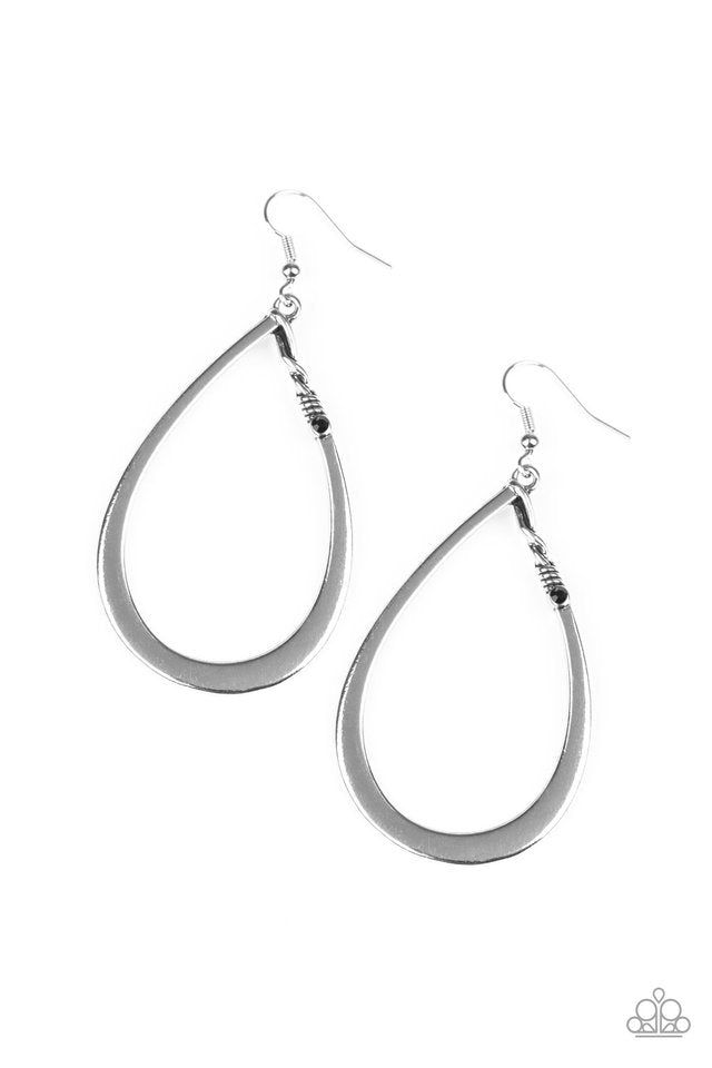 Very Enlightening - Black - Paparazzi Earring Image