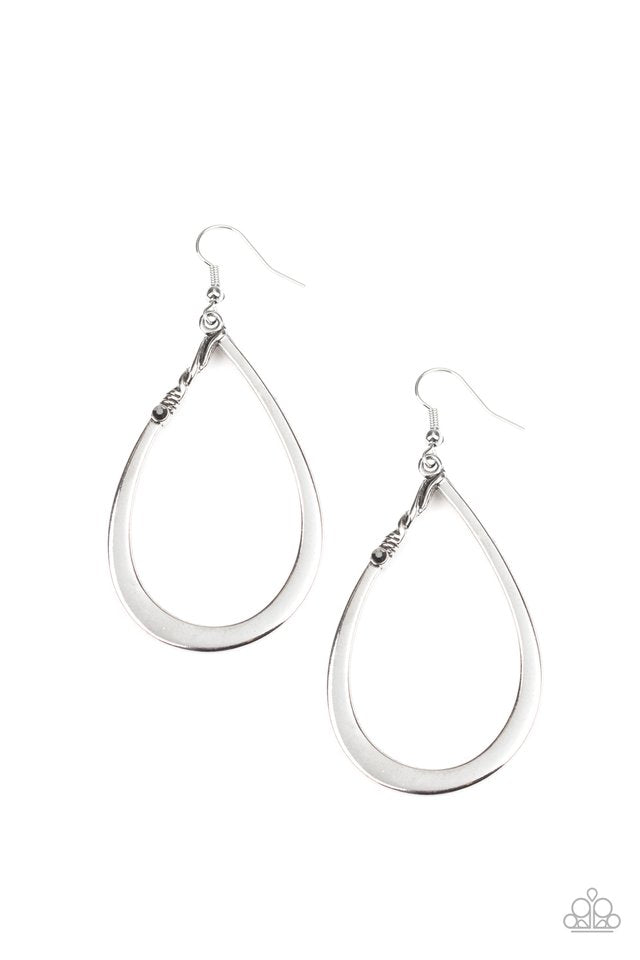Very Enlightening - Silver - Paparazzi Earring Image