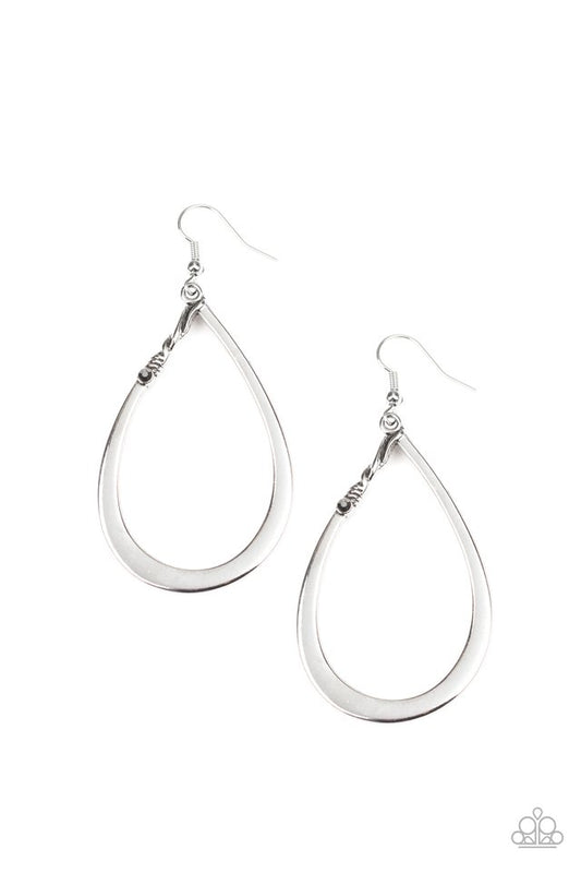 Very Enlightening - Silver - Paparazzi Earring Image