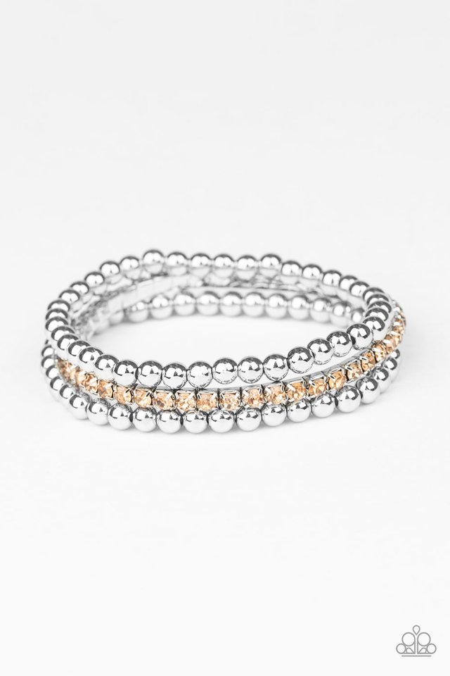 Glam Game - Brown - Paparazzi Bracelet Image