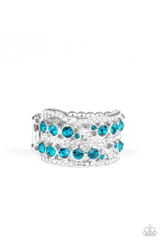 Elegant Effervescence - Blue - Paparazzi Ring Image