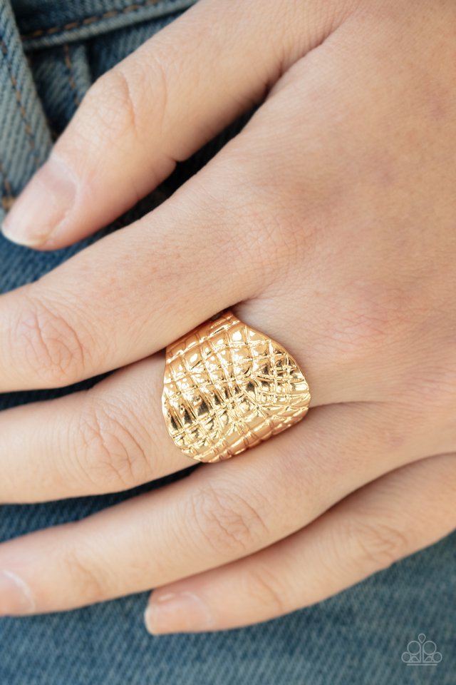 Metal Jungle - Gold - Paparazzi Ring Image