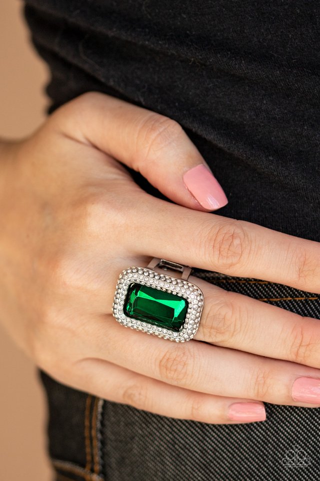 A Grand STATEMENT-MAKER - Green - Paparazzi Ring Image