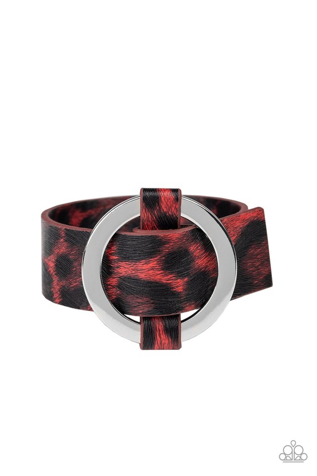 Jungle Cat Couture - Red - Paparazzi Bracelet Image