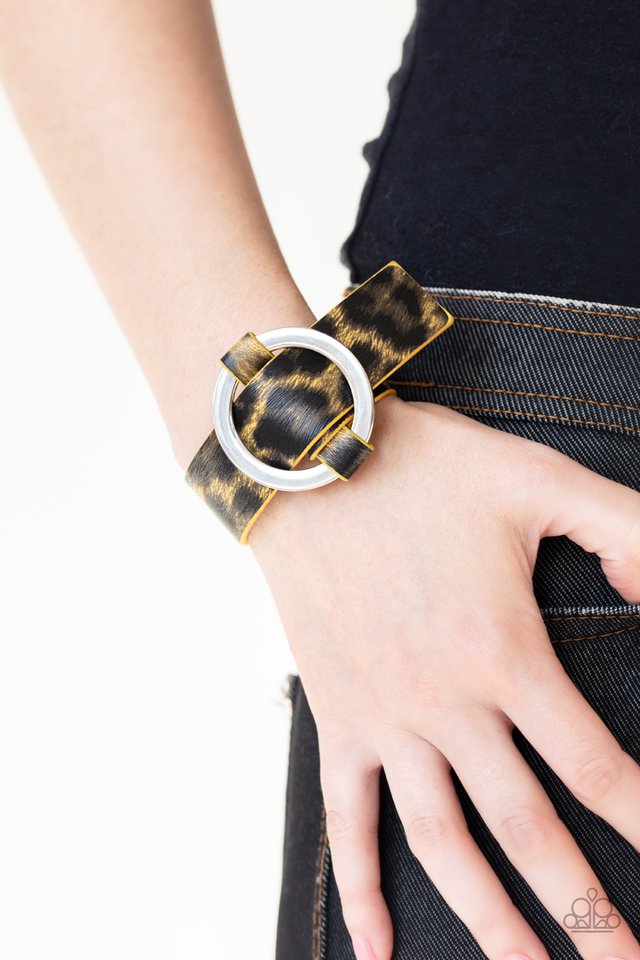 Jungle Cat Couture - Yellow - Paparazzi Bracelet Image