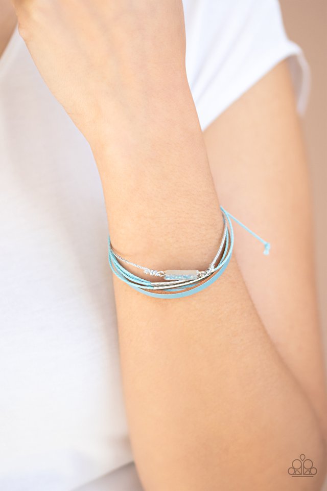 Interstellar Iridescence - Blue - Paparazzi Bracelet Image