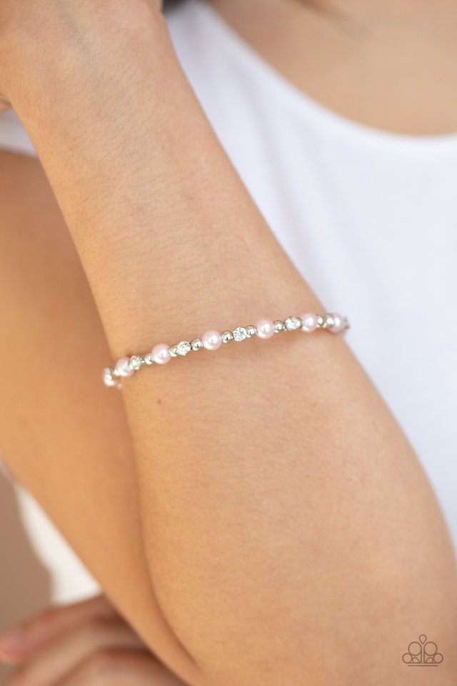Decadently Dainty - Pink - Paparazzi Bracelet Image