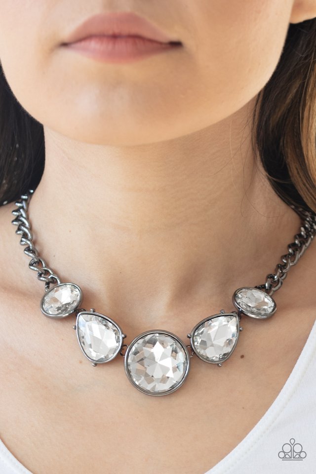 All The Worlds My Stage - Black - Paparazzi Necklace Image