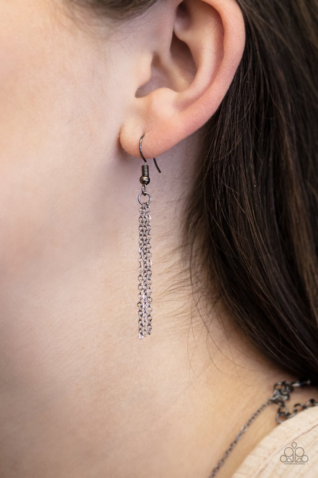 Shapely Silhouettes - Black - Paparazzi Necklace Image