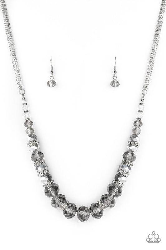 Distracted by Dazzle - Silver - Paparazzi Necklace Image