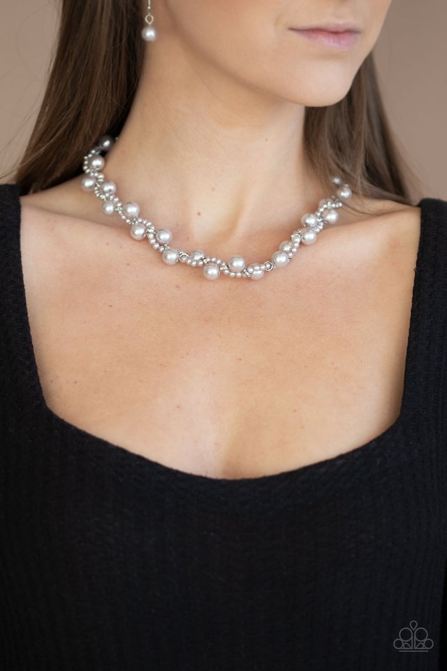 Uptown Opulence - Silver - Paparazzi Necklace Image