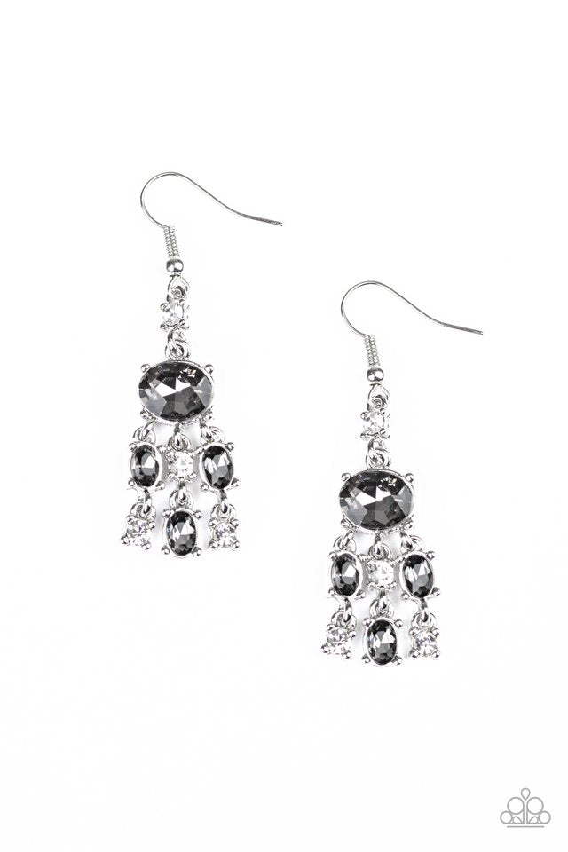 Demurely Divine - Silver - Paparazzi Earring Image