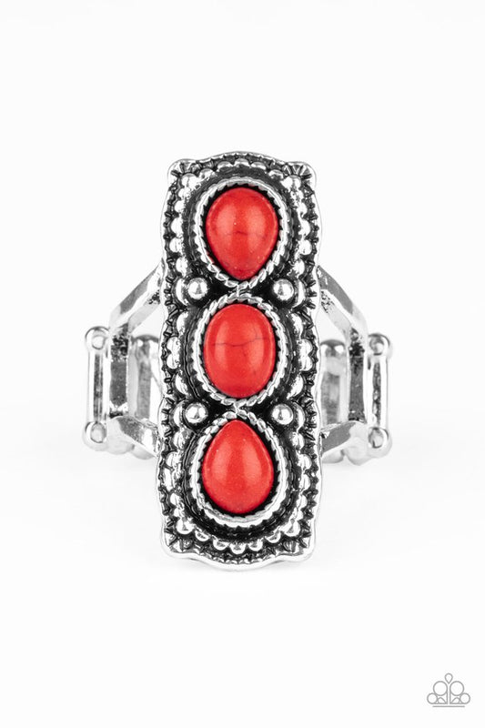 Desert Destiny - Red - Paparazzi Ring Image