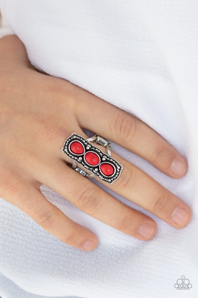 Desert Destiny - Red - Paparazzi Ring Image