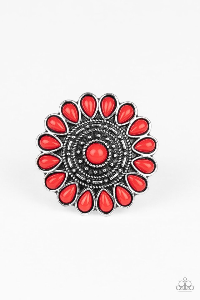 Posy Paradise - Red - Paparazzi Ring Image