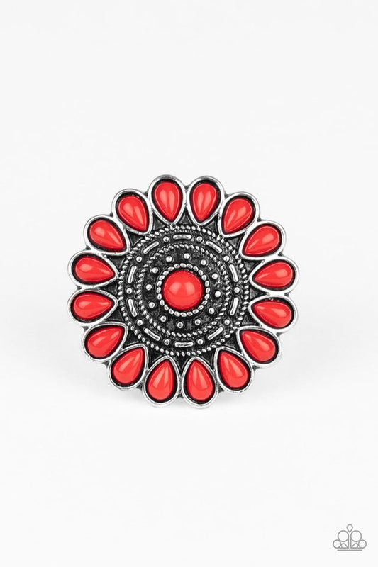 Posy Paradise - Red - Paparazzi Ring Image