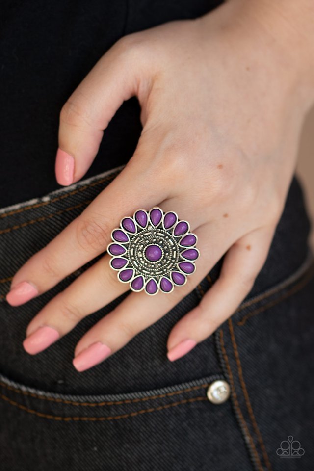 Posy Paradise - Purple - Paparazzi Ring Image