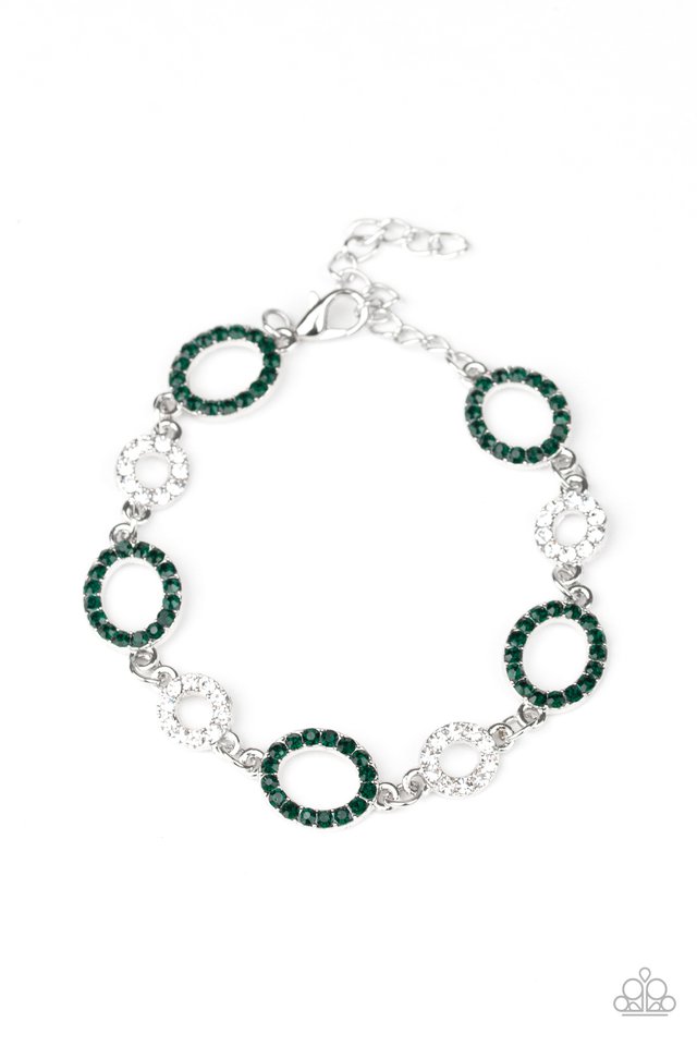 Bubbly Bedazzle - Green - Paparazzi Bracelet Image