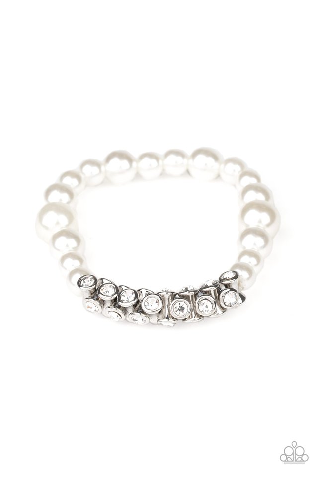 Traffic-Stopping Sparkle - White - Paparazzi Bracelet Image