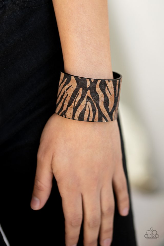 Zebra Zone - Black - Paparazzi Bracelet Image