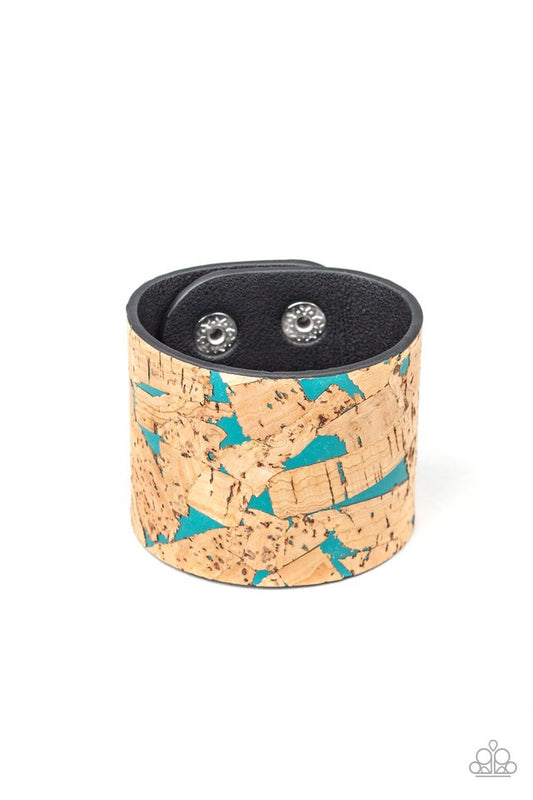 Cork Congo - Blue - Paparazzi Bracelet Image