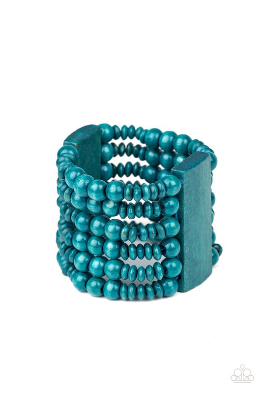 Dont Stop BELIZE-ing - Blue - Paparazzi Bracelet Image