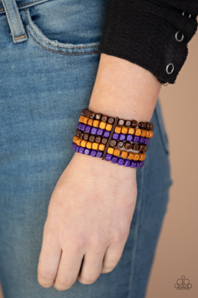 Tropical Tundra - Purple - Paparazzi Bracelet Image
