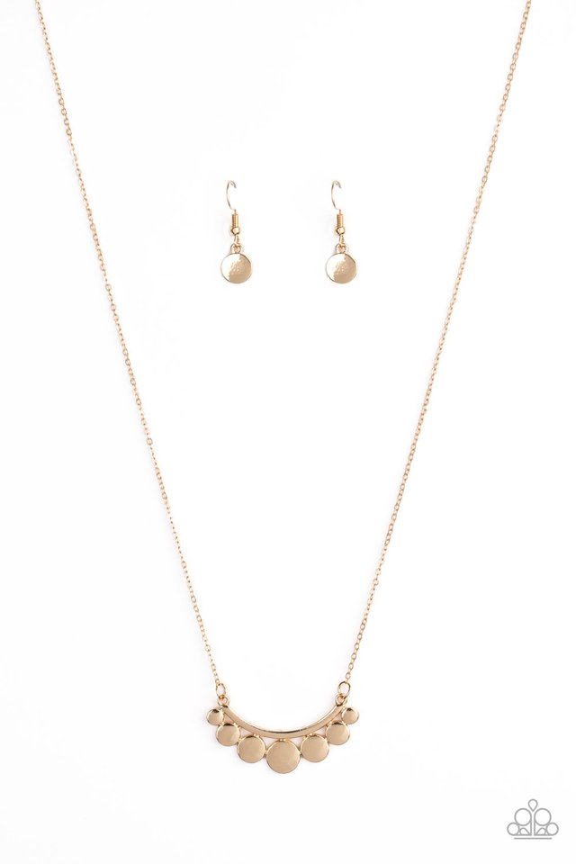 Melodic Metallics - Gold - Paparazzi Necklace Image