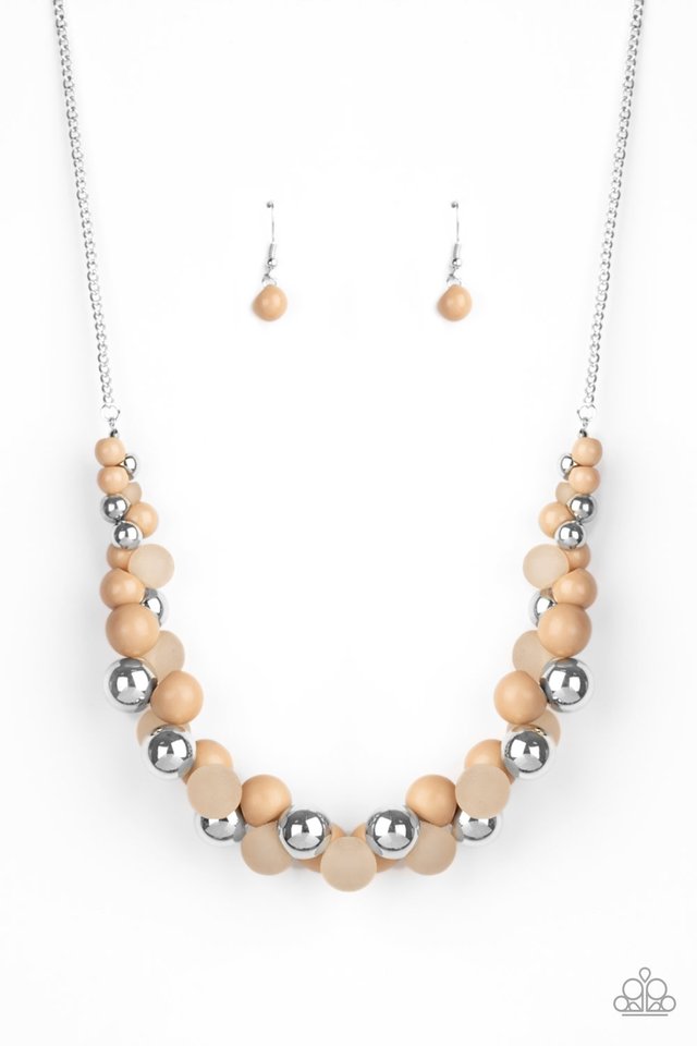 Bubbly Brilliance - Brown - Paparazzi Necklace Image