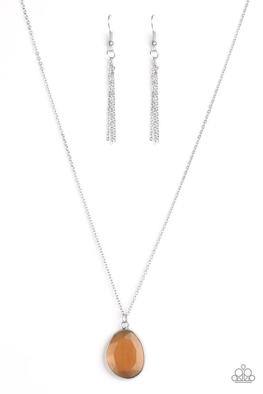 Icy Opalescence - Brown - Paparazzi Necklace Image