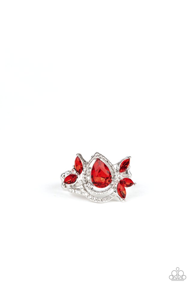 Eden Elegance - Red - Paparazzi Ring Image