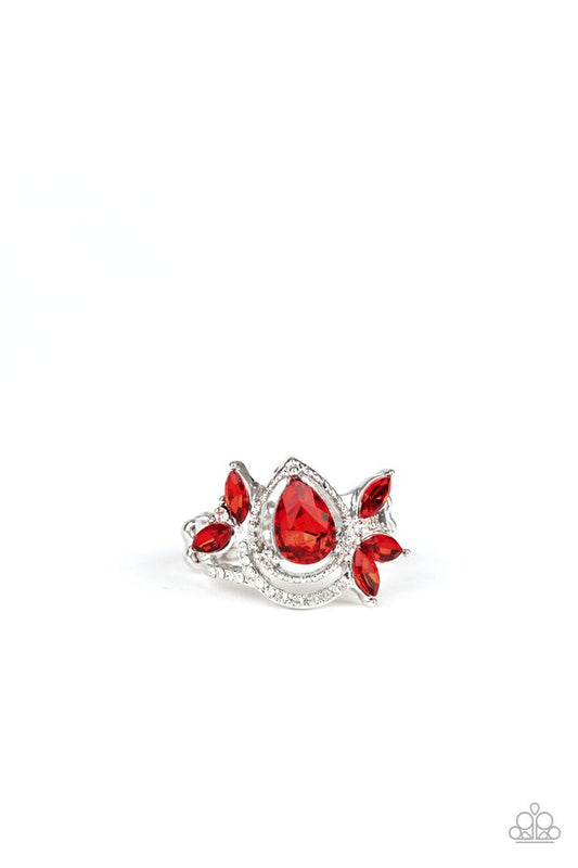 Eden Elegance - Red - Paparazzi Ring Image