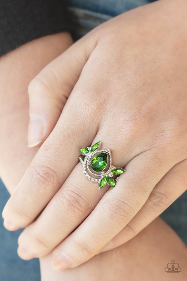Eden Elegance - Green - Paparazzi Ring Image
