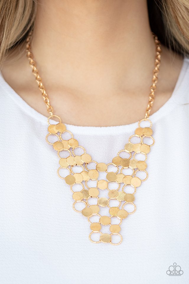 Net Result - Gold - Paparazzi Necklace Image