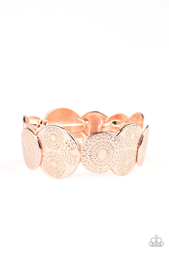 Pleasantly Posy - Rose Gold - Paparazzi Bracelet Image