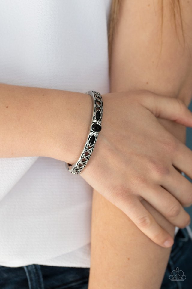 Caught In The Cross HEIRS - Black - Paparazzi Bracelet Image